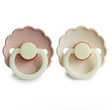 Cream & Blush Daisy Night FRIGG Pacifier 2 pack