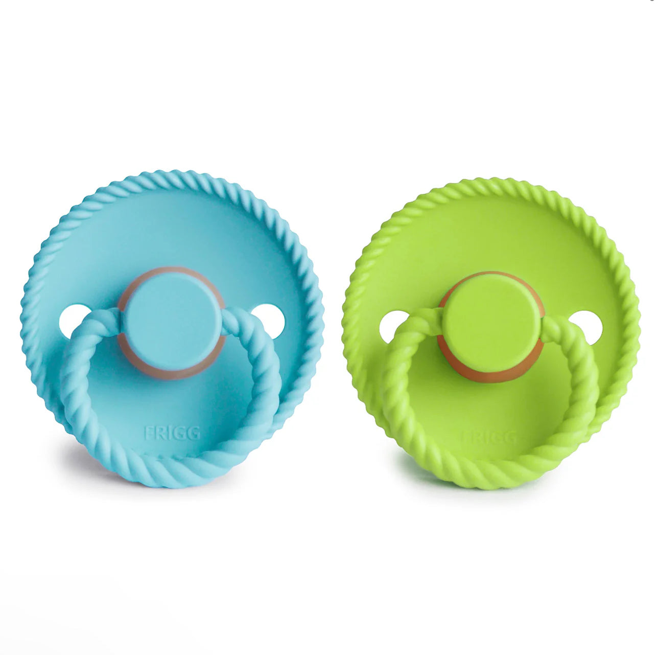 Waterfall & Rainforest Rope Natural Rubber FRIGG Pacifier 2 pack