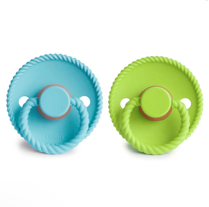 Waterfall & Rainforest Rope Natural Rubber FRIGG Pacifier 2 pack