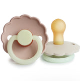 Cream & Blush Daisy Night FRIGG Pacifier 2 pack