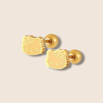 Kitty Screw Back Studs