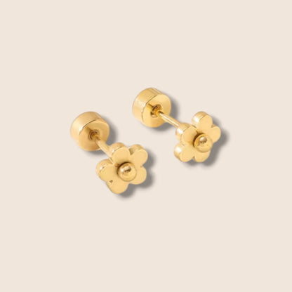 Flower Screw Back Studs