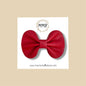 Red Genuine Leather Bow