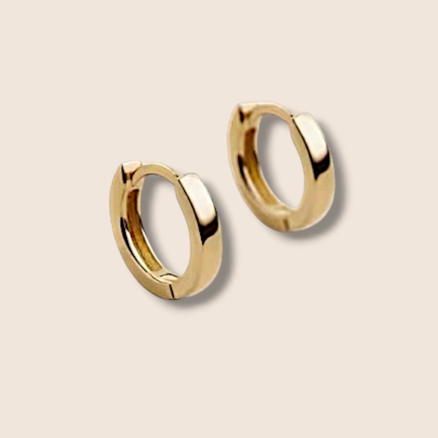 Simple Gold Huggie Hoops