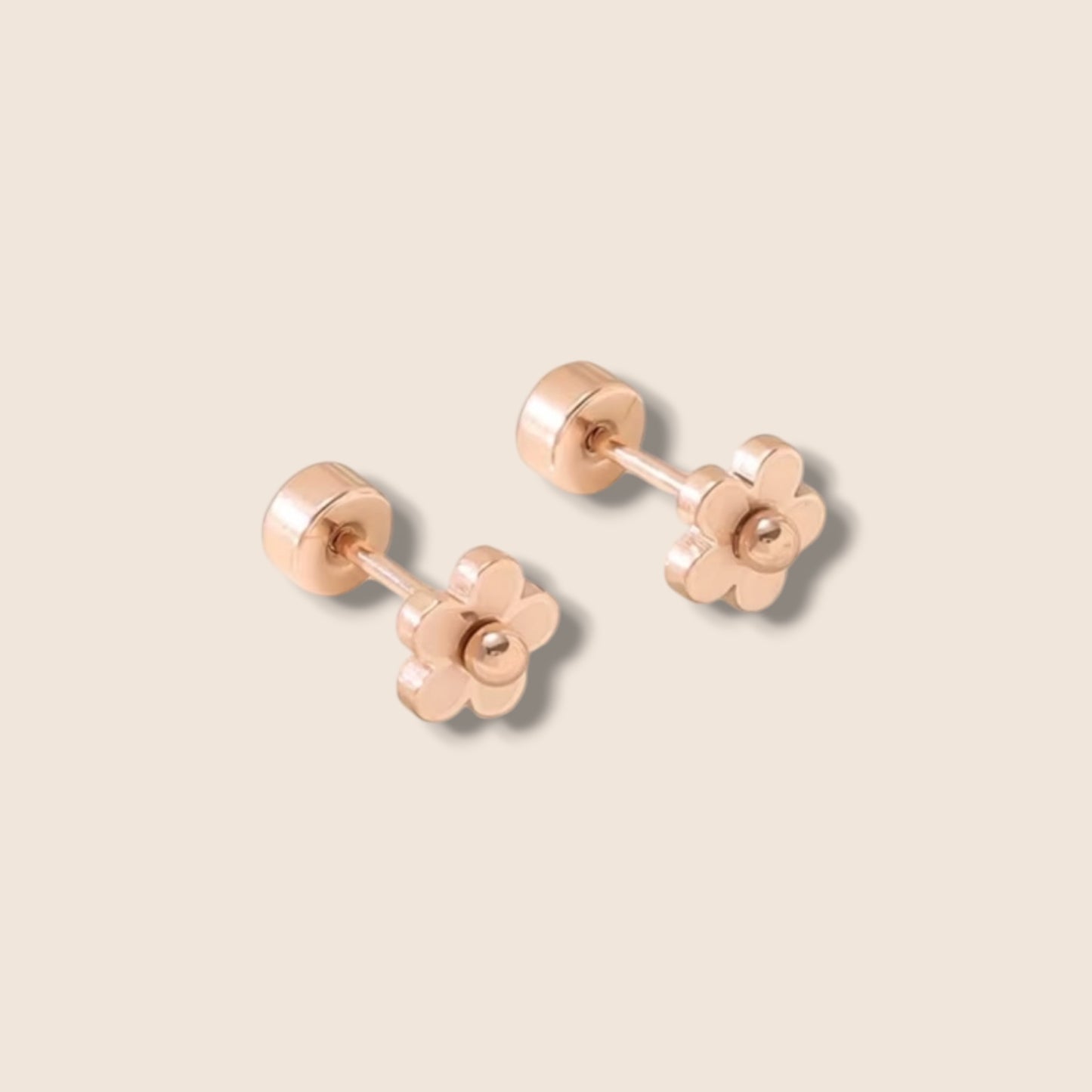 Flower Screw Back Studs