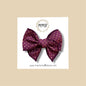 Burgundy Gold Dot Fairytale Bow