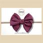 Burgundy Gold Dot Fairytale Bow