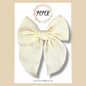 Ivory Linen Fairytale Bow