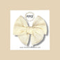 Ivory Linen Fairytale Bow