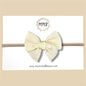 Ivory Linen Fairytale Bow