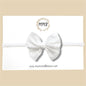 White Lace Eyelet Fairytale Bow