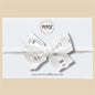 White Cotton Lace Bow