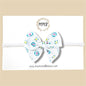 White Vintage Print Fairytale Bow