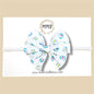 White Vintage Print Fairytale Bow