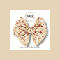 Tan Vintage Rose Fairytale Bow