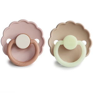 Biscuit & Croissant Night Daisy FRIGG Pacifier 2 pack