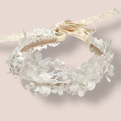 White Flower Halo Crown