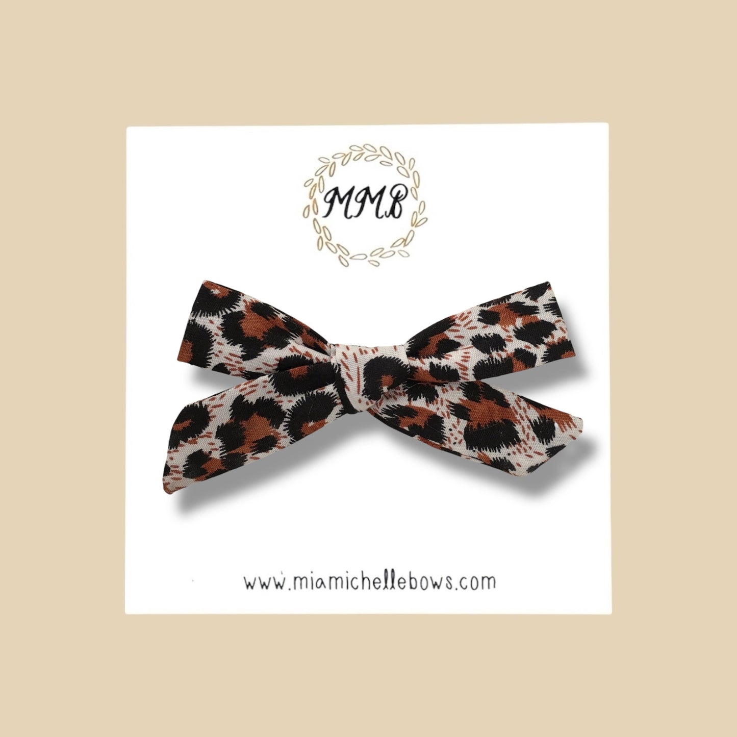 Leopard Bow in rust