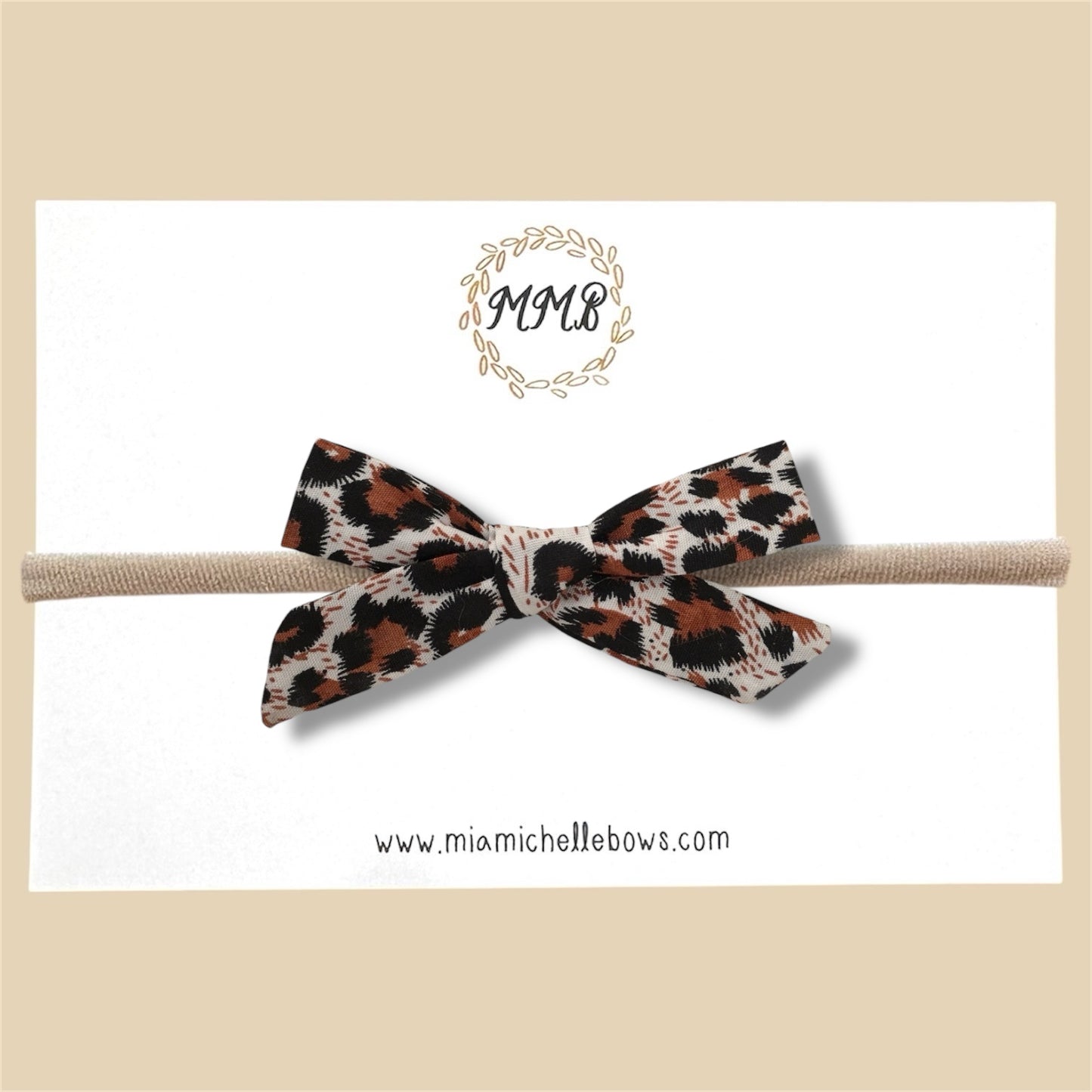 Leopard Bow in rust