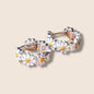 Silver Daisy Hoops
