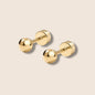 Gold ball Flat Screw Back Studs