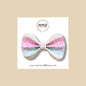 Pastel Ombré Rainbow Glitter Bow