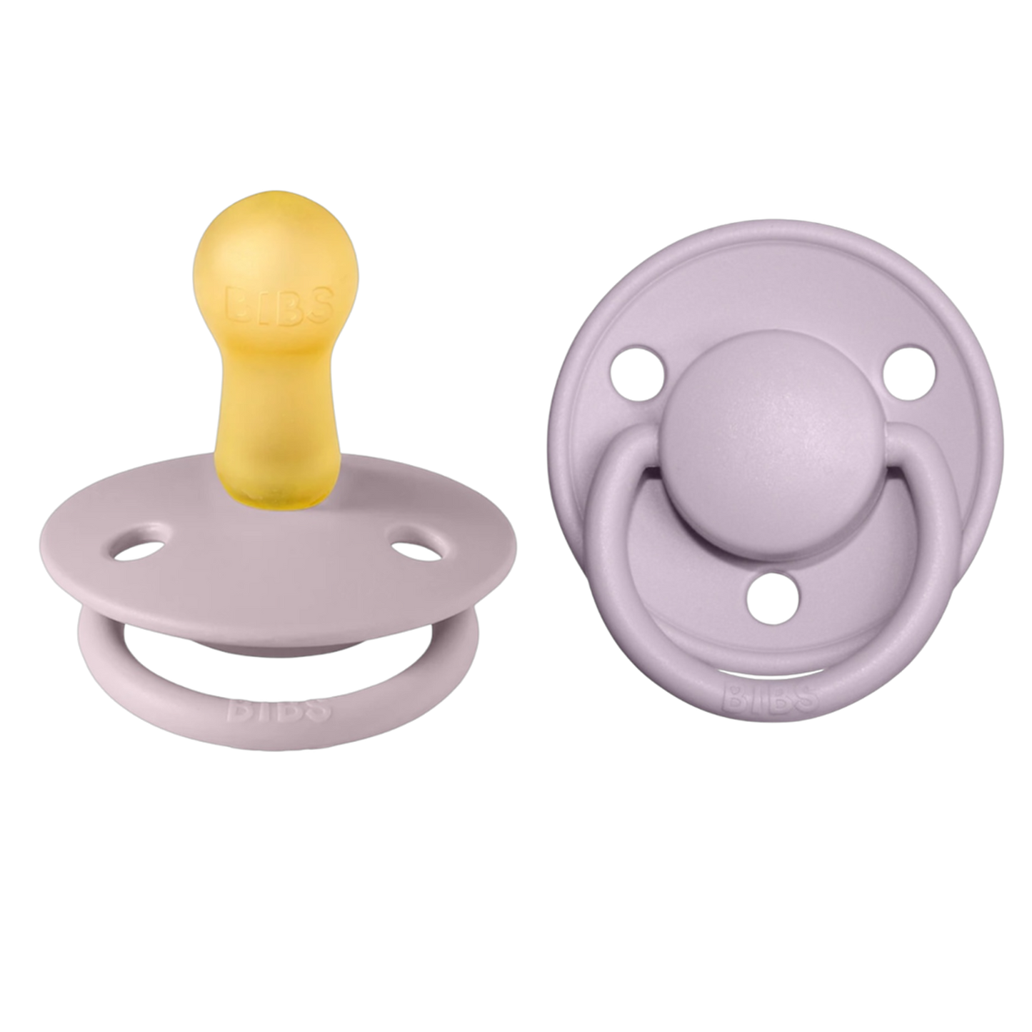 Bibs De Lux Rubber Pacifier Single- Dusky Lilac