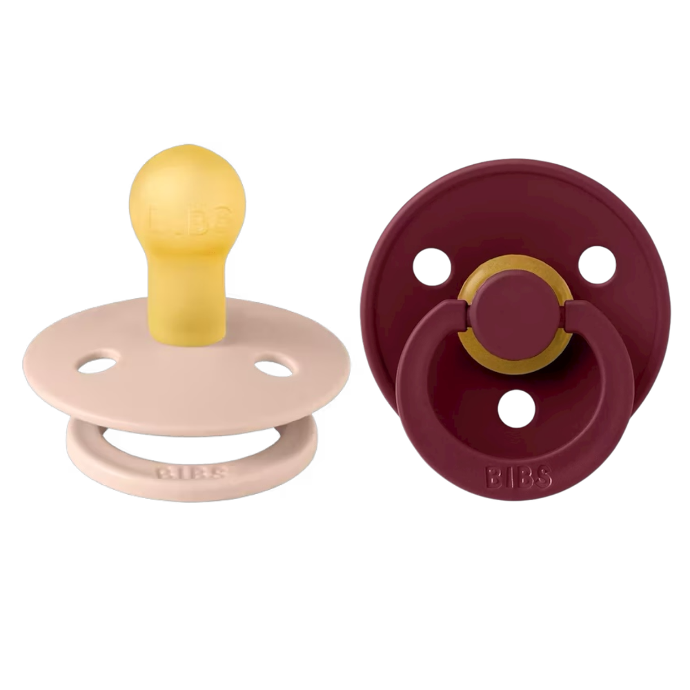 Bibs Colour Pacifier 2 Pack—Blush & Elderberry