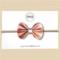 Copper Penny Vegan Leather Bow