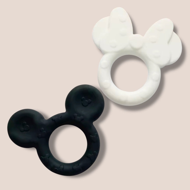 Minnie & Mickey Silicone Teething Ring