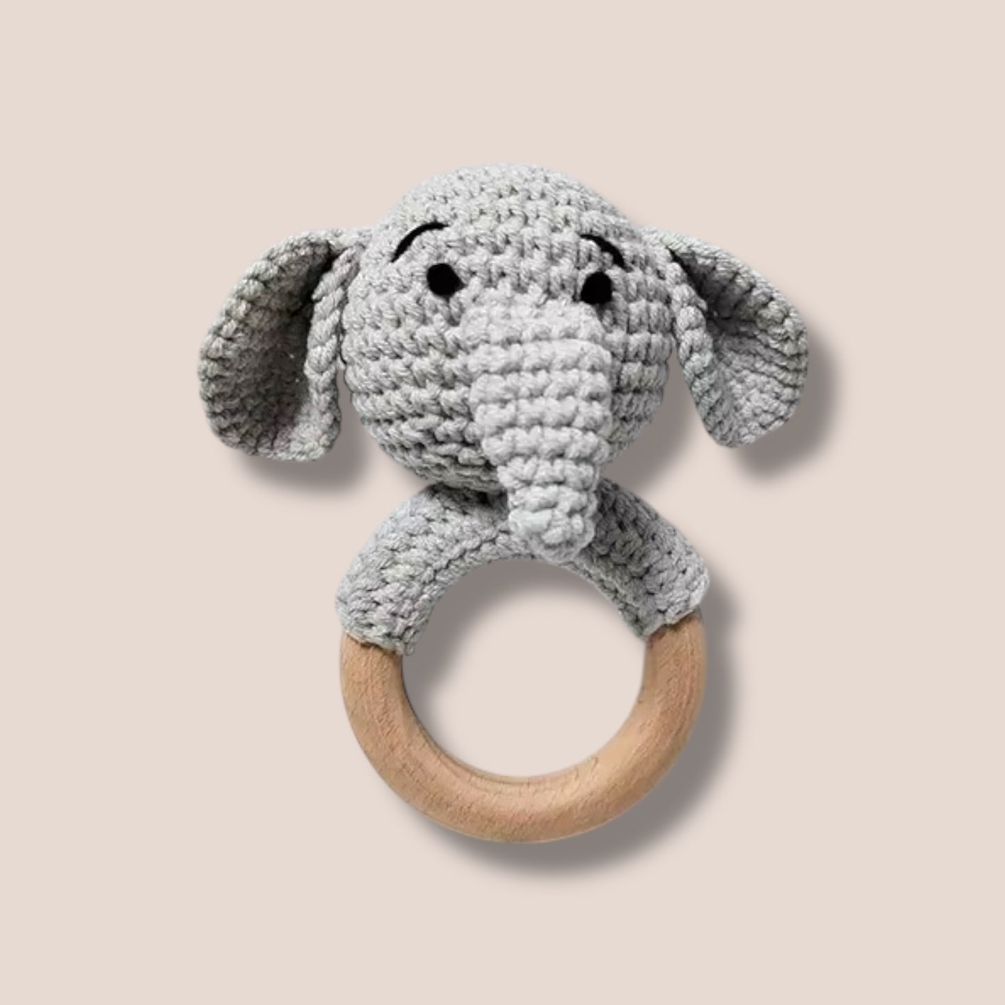 Crochet Elephant  Rattle