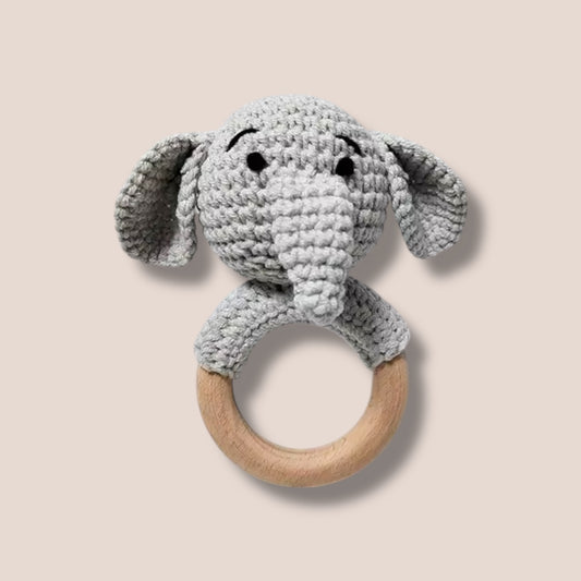 Crochet Elephant  Rattle