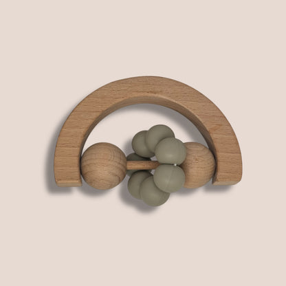 Wooden & Silicone Bead Rattle