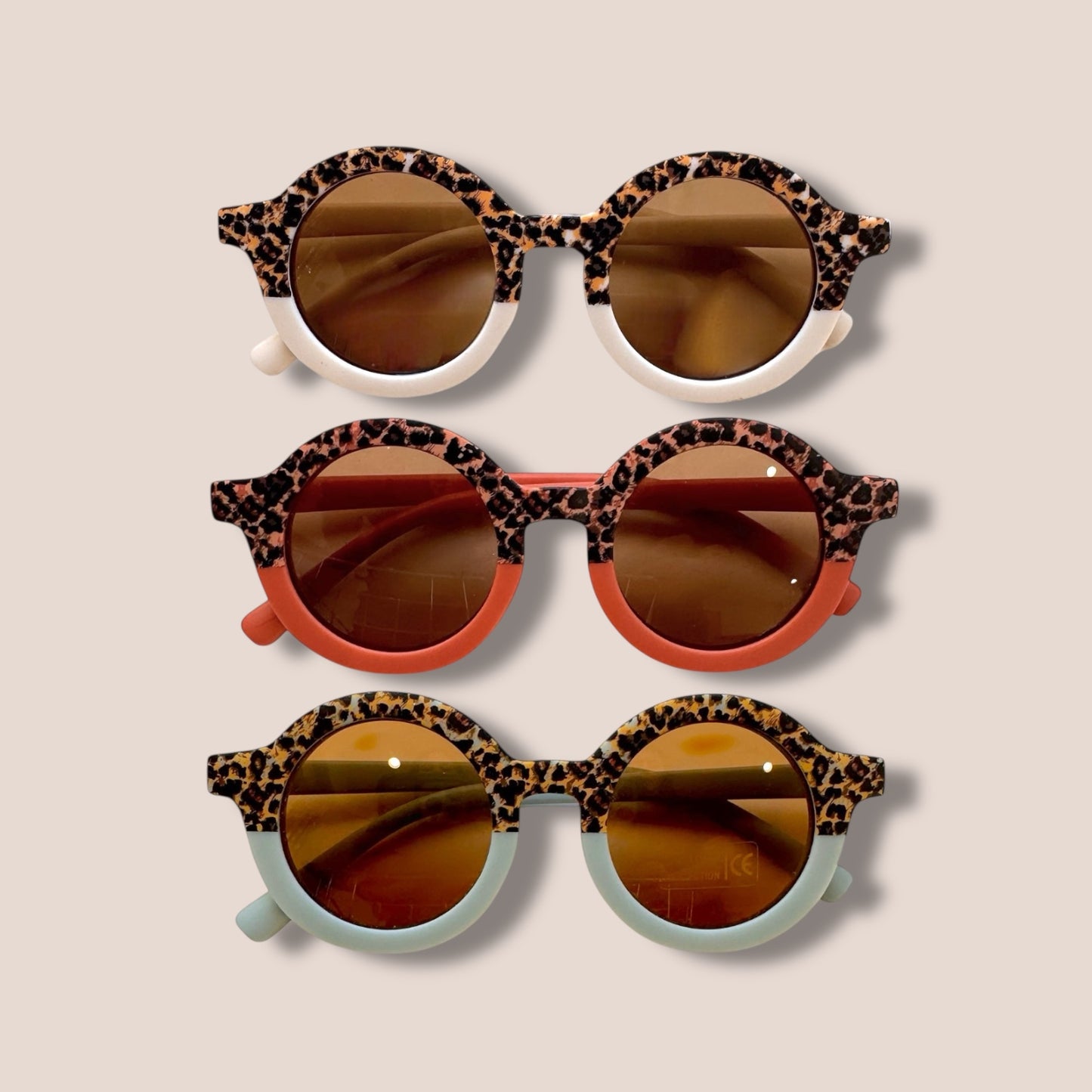 Kids Round Cheetah Sunglasses