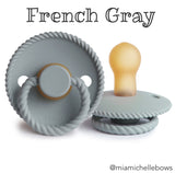 FRIGG Rope Pacifier in French Gray