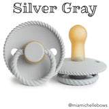 FRIGG Rope Pacifier in Silver Gray