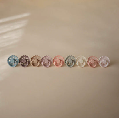 Cream & Stone Blue FRIGG Pacifier Andersen Fairytale 2 pack