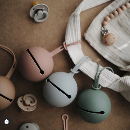 Mushie Silicone Pacifier Holder Case