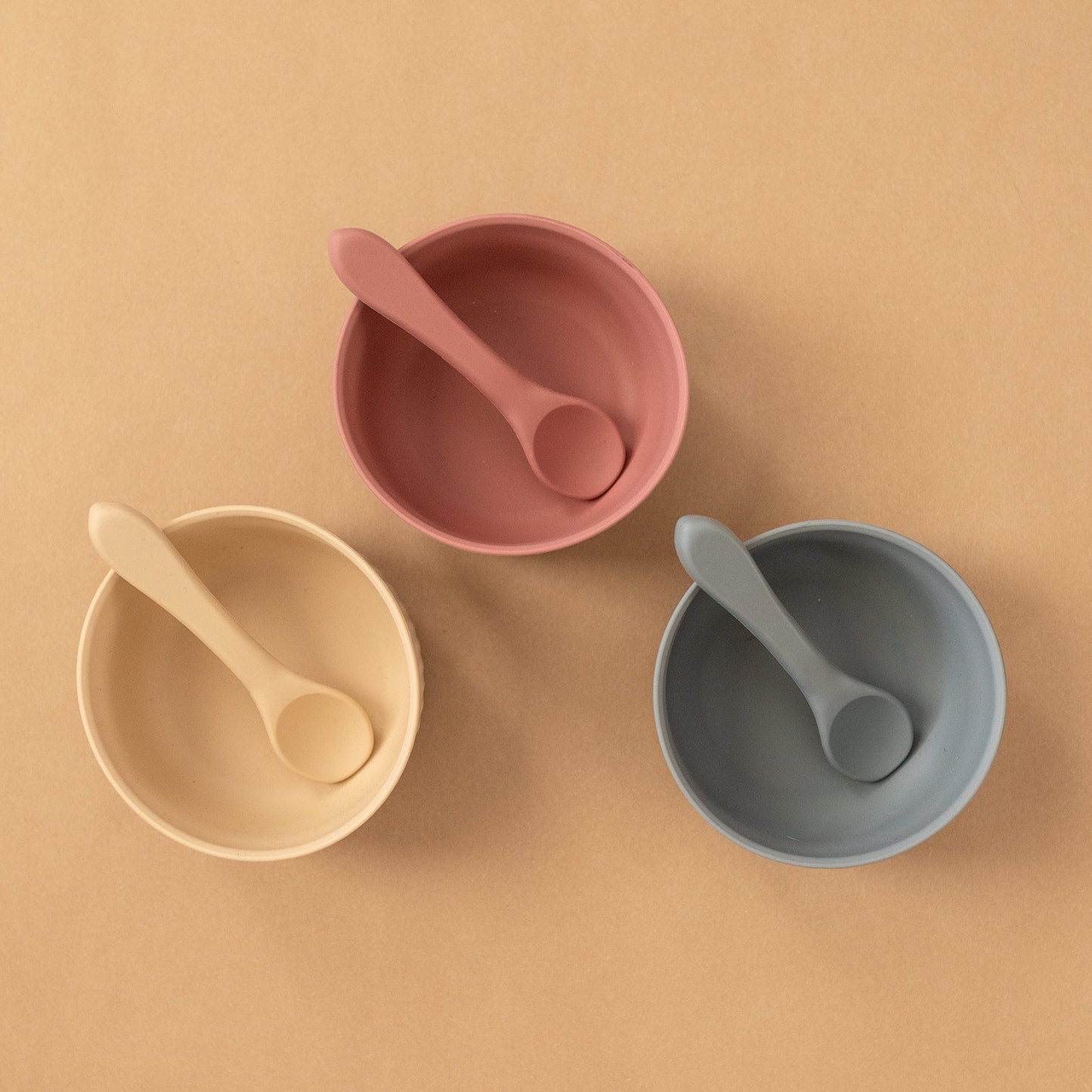 Silicone Suction Bowl with Spoon