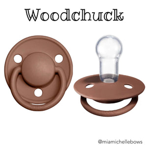 Bibs De Lux Silicone ONE SIZE Pacifier in Woodchuck