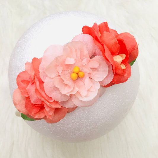 3 Bloom Floral in Coral