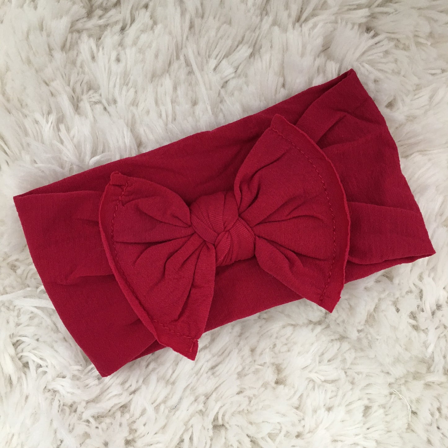 Cranberry Nylon Headwrap