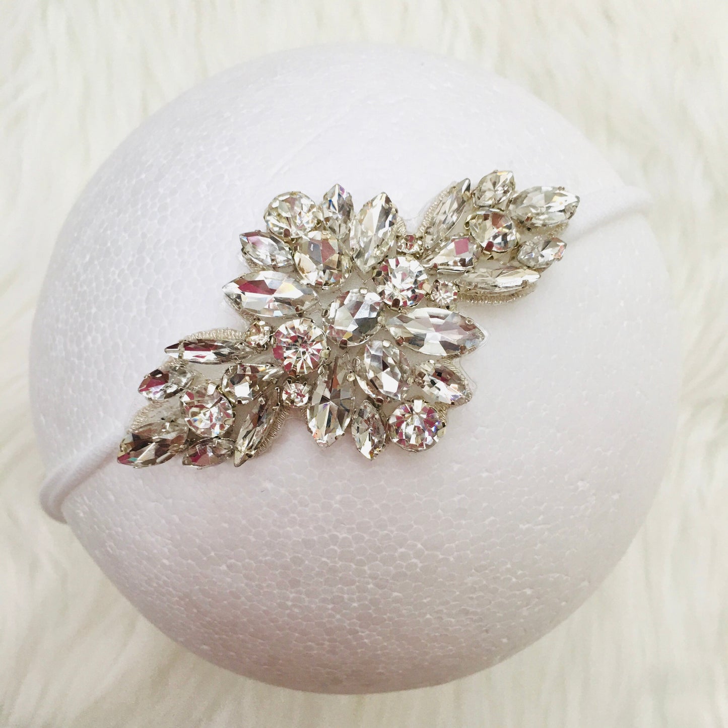 Silver Medium Starburst Jeweled Headband