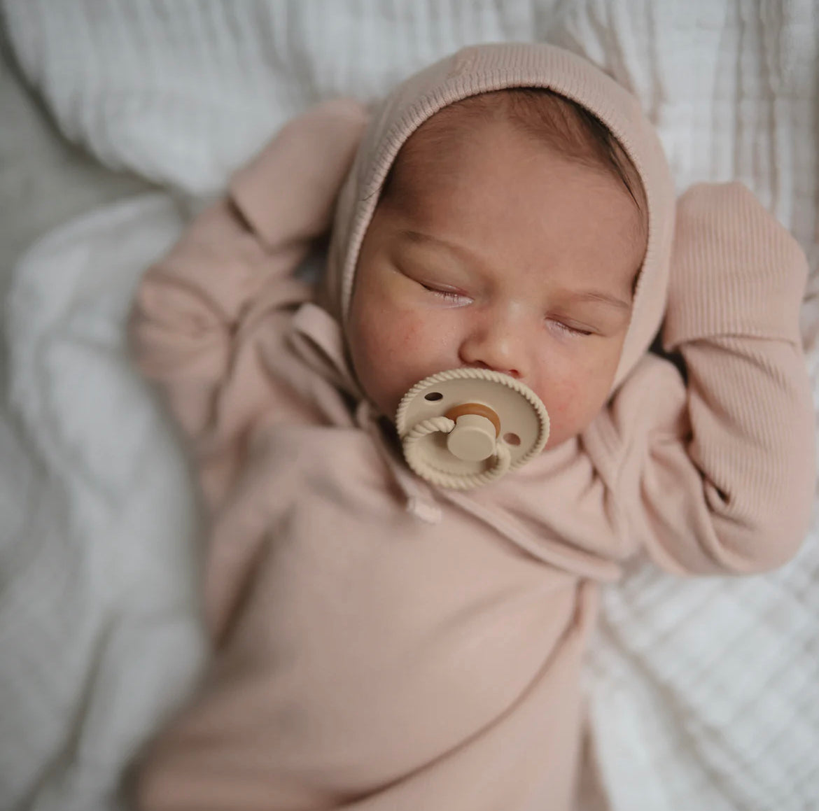 Sage & Croissant Rope SILICONE FRIGG Pacifier 2 pack