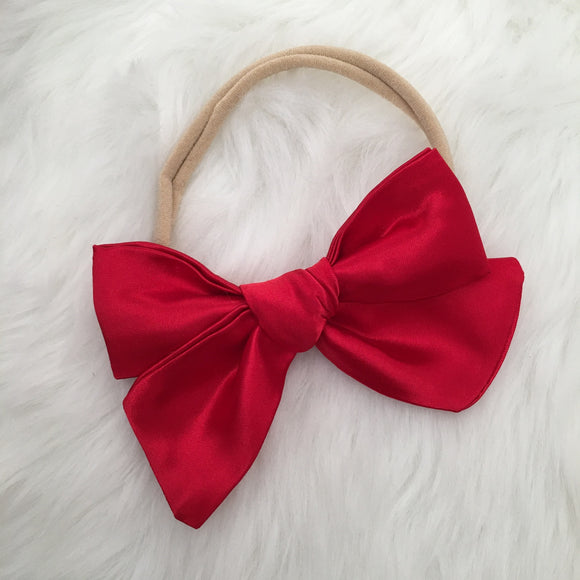 Red Satin Bow