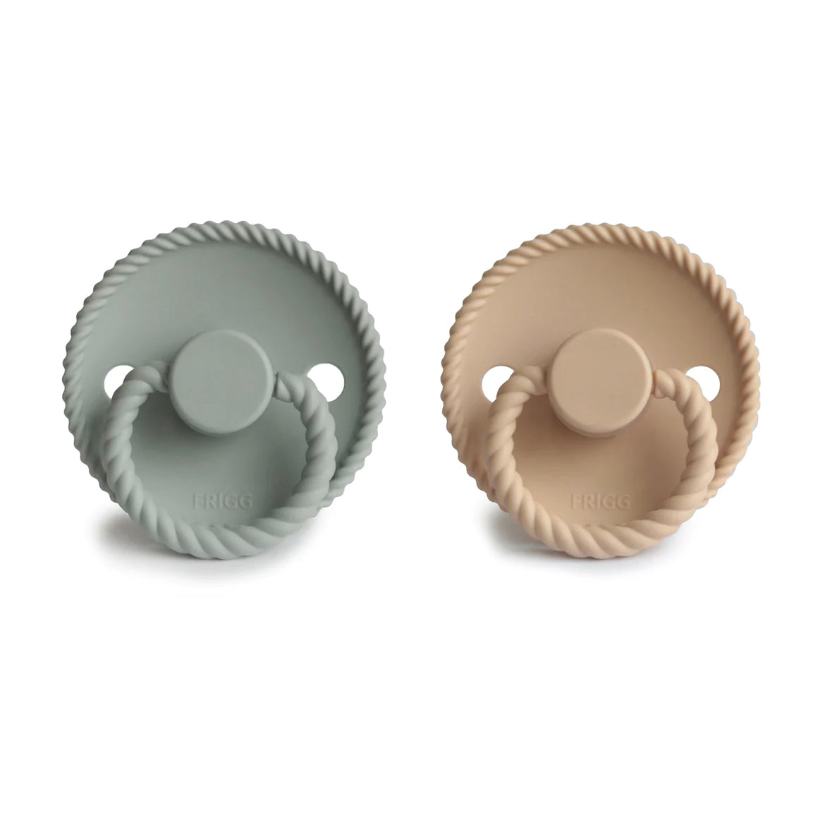 Sage & Croissant Rope SILICONE FRIGG Pacifier 2 pack
