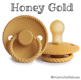FRIGG Rope Pacifier in Honey Gold