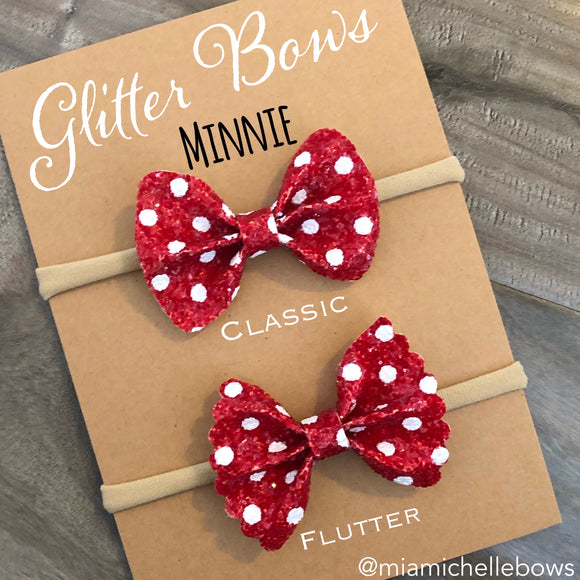 Minnie Glitter Bow