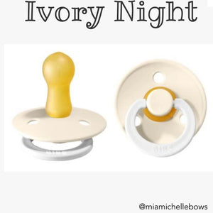 Bibs Colour Collection Pacifier in Ivory Glow Night