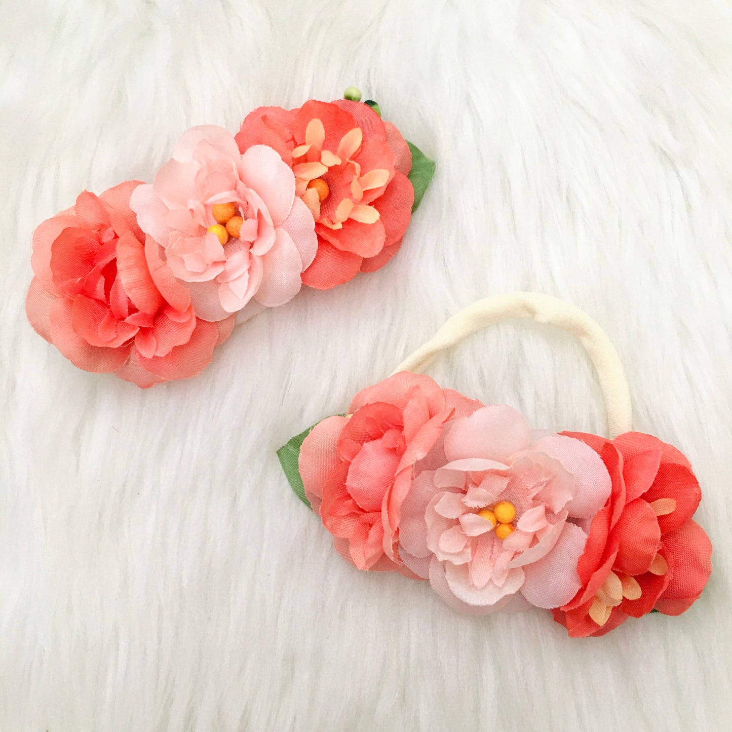 3 Bloom Floral in Coral